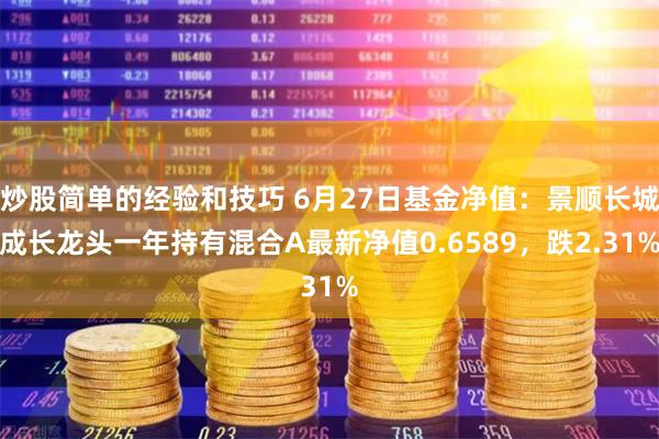 炒股简单的经验和技巧 6月27日基金净值：景顺长城成长龙头一年持有混合A最新净值0.6589，跌2.31%