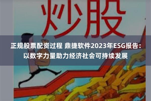 正规股票配资过程 鼎捷软件2023年ESG报告：以数字力量助力经济社会可持续发展