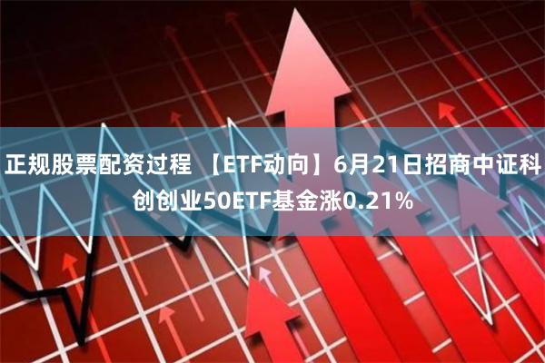 正规股票配资过程 【ETF动向】6月21日招商中证科创创业50ETF基金涨0.21%